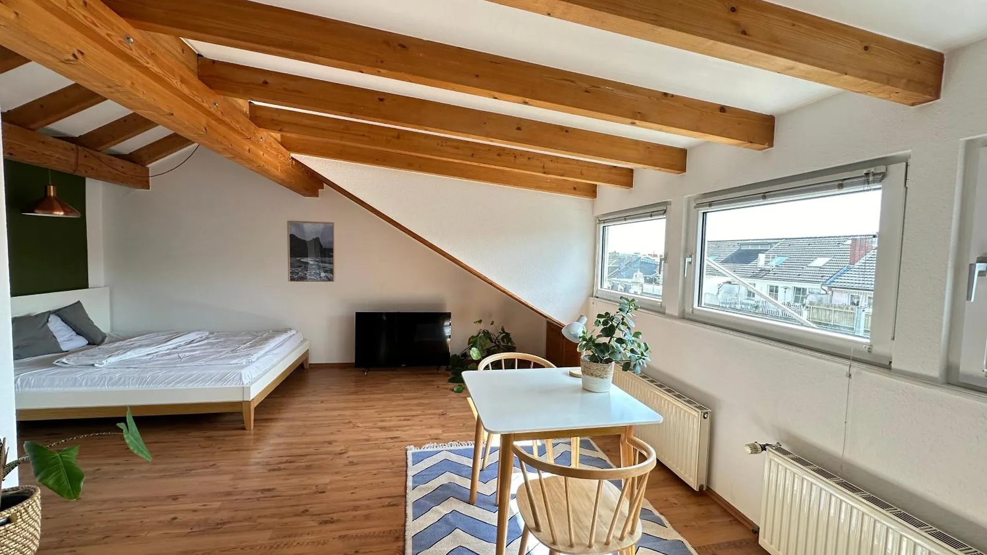 Apartmán Cozy Loft With A View, Central, Close To Tradefair Düsseldorf Německo